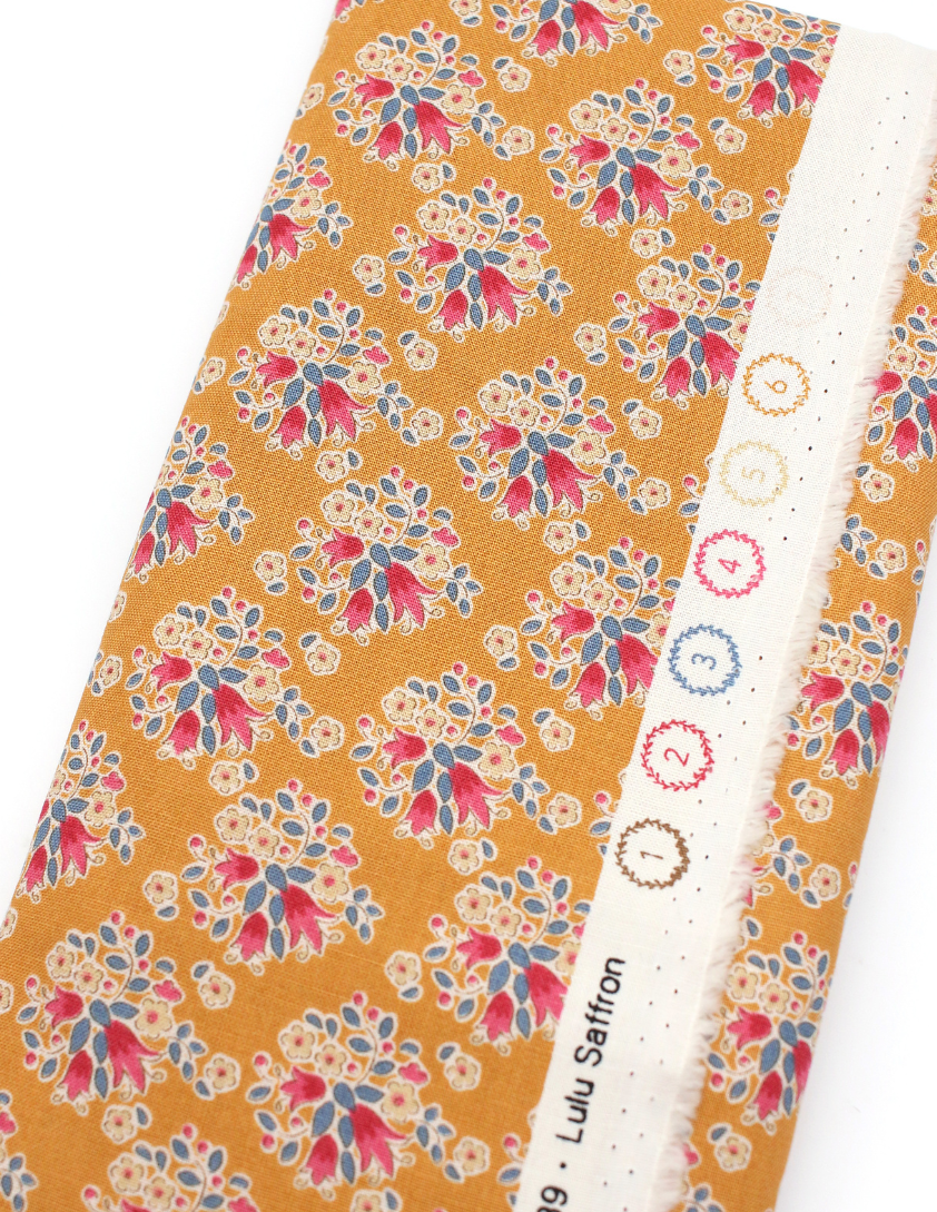 Pixie Faire Pixie Packs Fabric 1 Yard Pre-Cut - Tilda® Lulu Saffron Pixie Faire