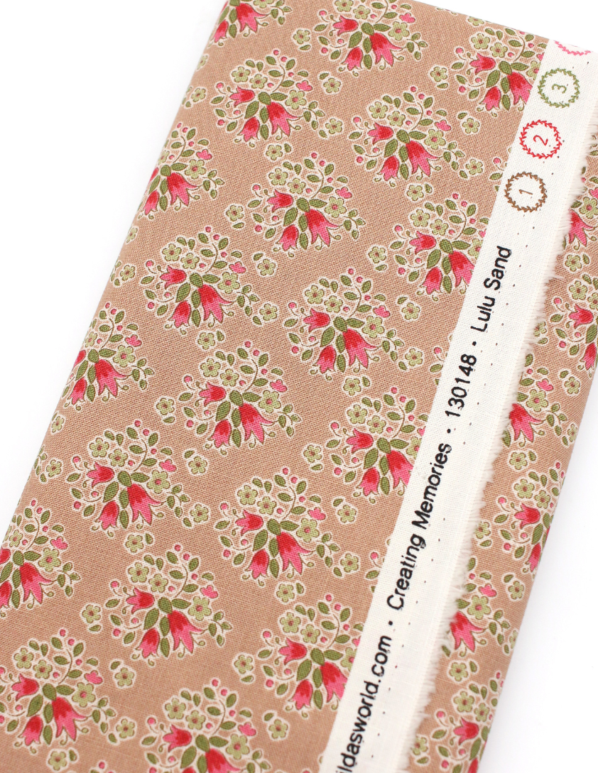 Pixie Faire Pixie Packs Fabric 1 Yard Pre-Cut - Tilda® Lulu Sand Pixie Faire