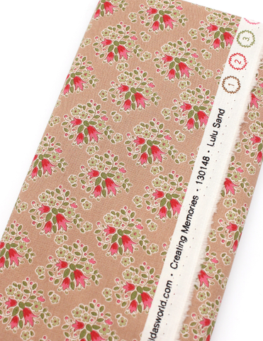 Pixie Faire Pixie Packs Fabric 1 Yard Pre-Cut - Tilda® Lulu Sand Pixie Faire