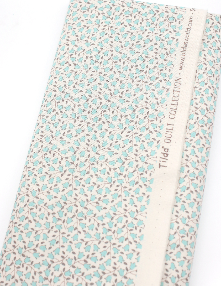 Pixie Faire Pixie Packs Fabric 1 Yard Pre-Cut - Tilda® Classics Sophie Aqua Pixie Faire