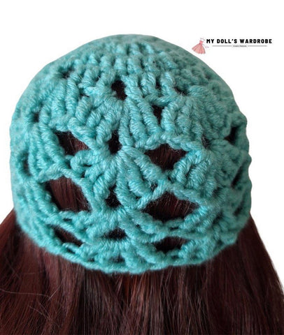 My Doll's Wardrobe Crochet Crochet Beanie & Poncho 18" Doll Clothes Crochet Pattern Pixie Faire