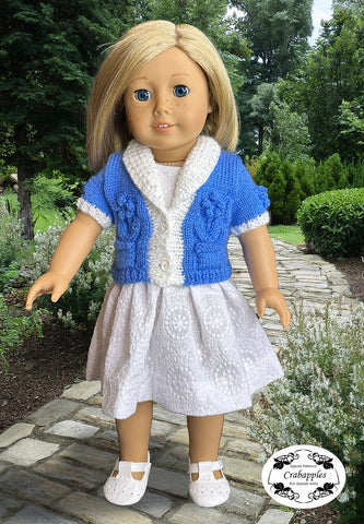 Crabapples Knitting Pocket Posies 18" Doll Clothes Knitting Pattern Pixie Faire