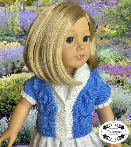 Crabapples Knitting Pocket Posies 18" Doll Clothes Knitting Pattern Pixie Faire