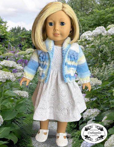 Crabapples Knitting Pocket Posies 18" Doll Clothes Knitting Pattern Pixie Faire