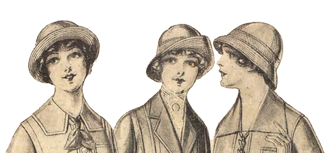 Thimbles and Acorns 18 Inch Historical Edwardian Bicycle Hat 18" Doll Clothes Pattern Pixie Faire