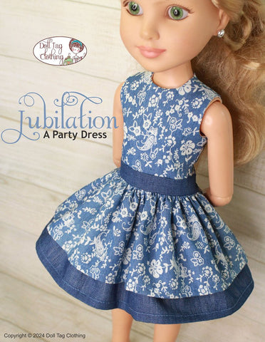 Doll Tag Clothing BFC Ink Jubilation Party Dress Doll Clothes Pattern for BFC, Ink Dolls Pixie Faire