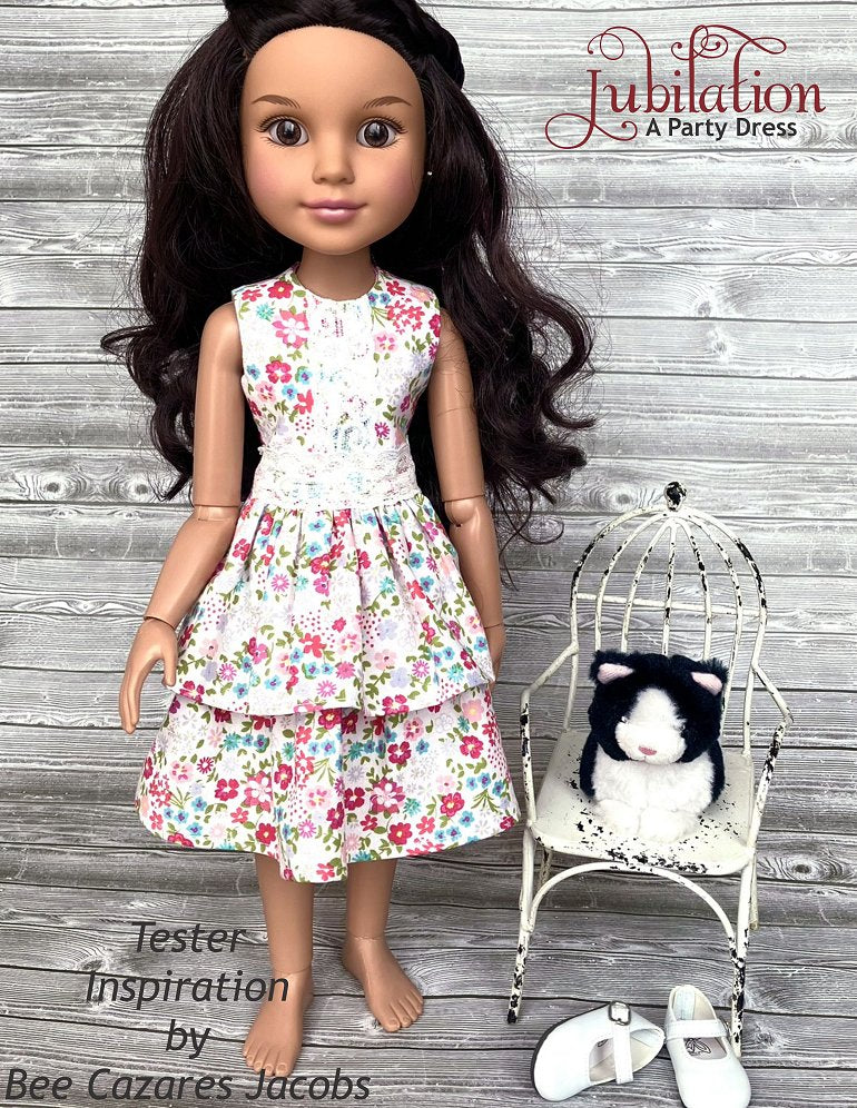 Doll Tag Clothing BFC Ink Jubilation Party Dress Doll Clothes Pattern for BFC, Ink Dolls Pixie Faire
