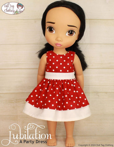 Doll Tag Clothing Disney Animator Jubilation Party Dress Pattern for Disney® Animator dolls Pixie Faire