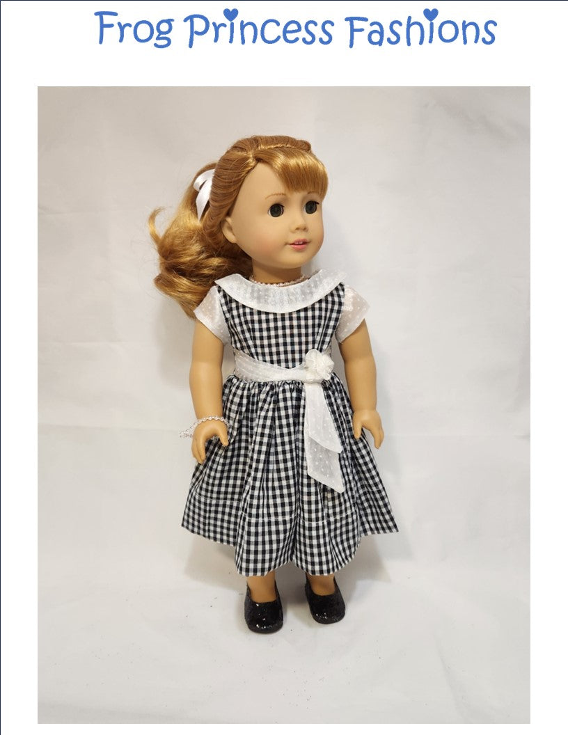 Frog Princess Fashions 18 Inch Historical Cotillion Club Gown 18" Doll Clothes Pattern Pixie Faire