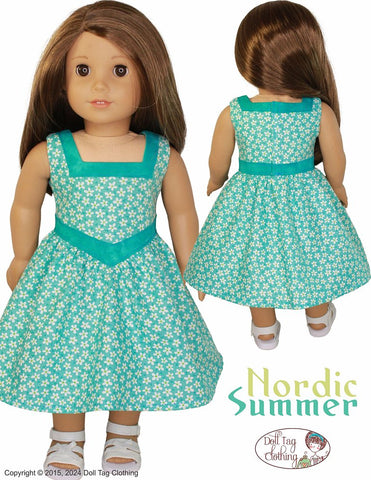 Doll Tag Clothing 18 Inch Modern Nordic Summer 18" Doll Clothes Pattern Pixie Faire