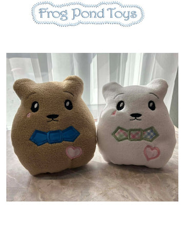 Frog Pond Toys Machine Embroidery Design Three Squishy Polar Bears Machine Embroidery Design Pixie Faire