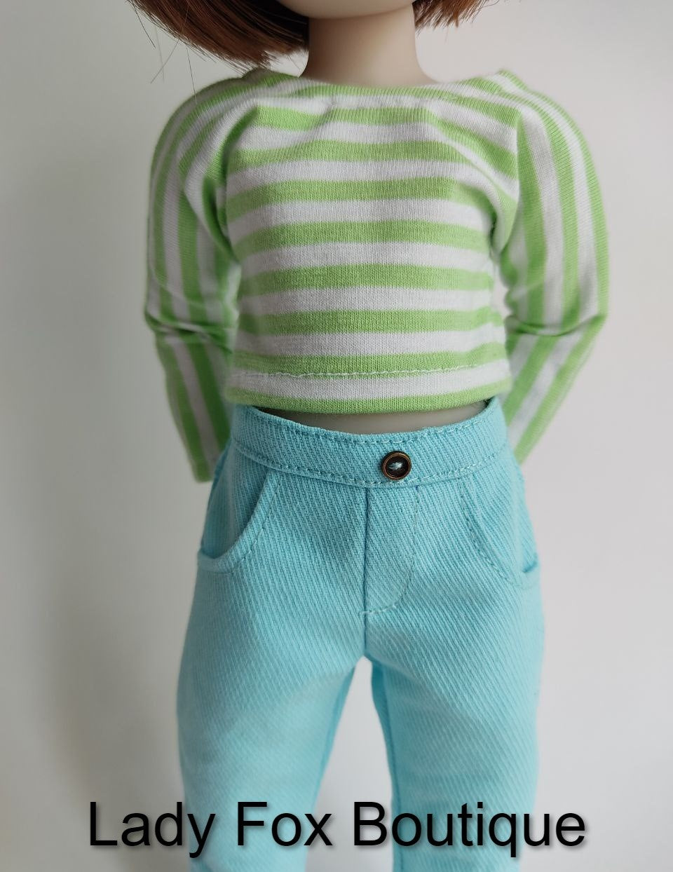 Lady Fox Boutique Siblies Tanya Jeans Doll Clothes Pattern For 12" Siblies™ Dolls Pixie Faire