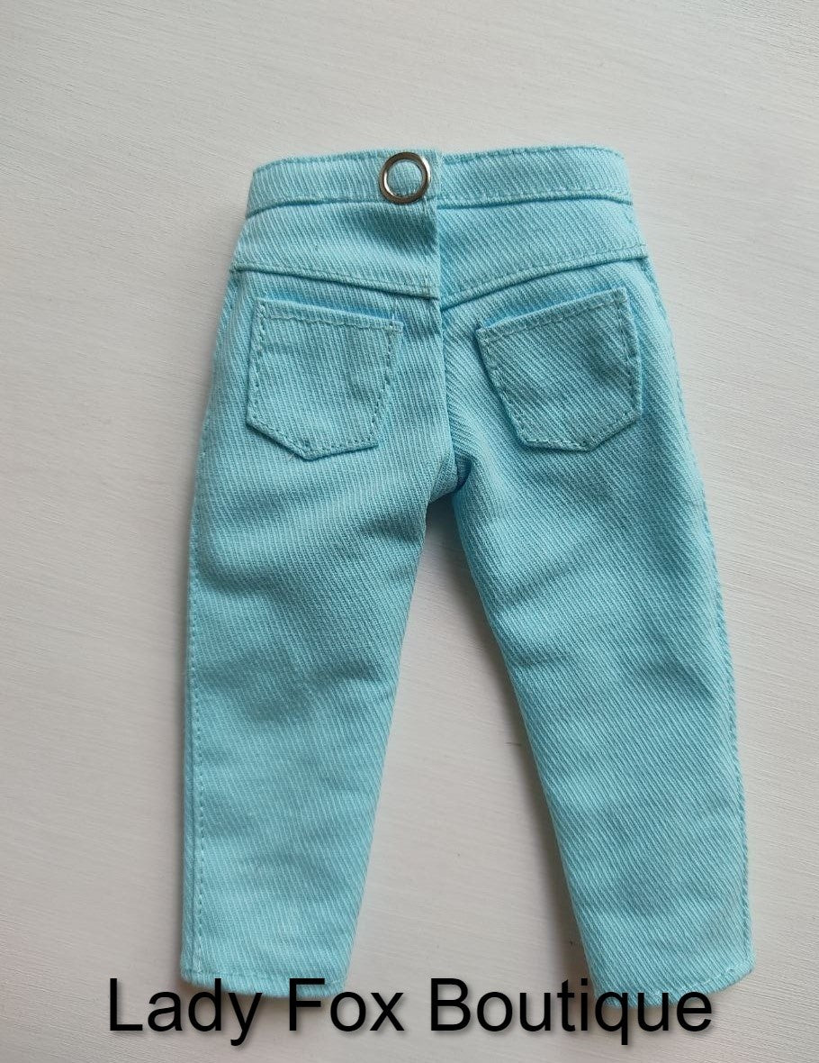 Lady Fox Boutique Siblies Tanya Jeans Doll Clothes Pattern For 12" Siblies™ Dolls Pixie Faire