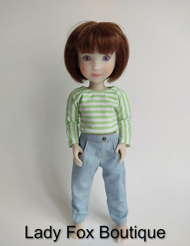 Lady Fox Boutique Siblies Tanya Jeans Doll Clothes Pattern For 12" Siblies™ Dolls Pixie Faire