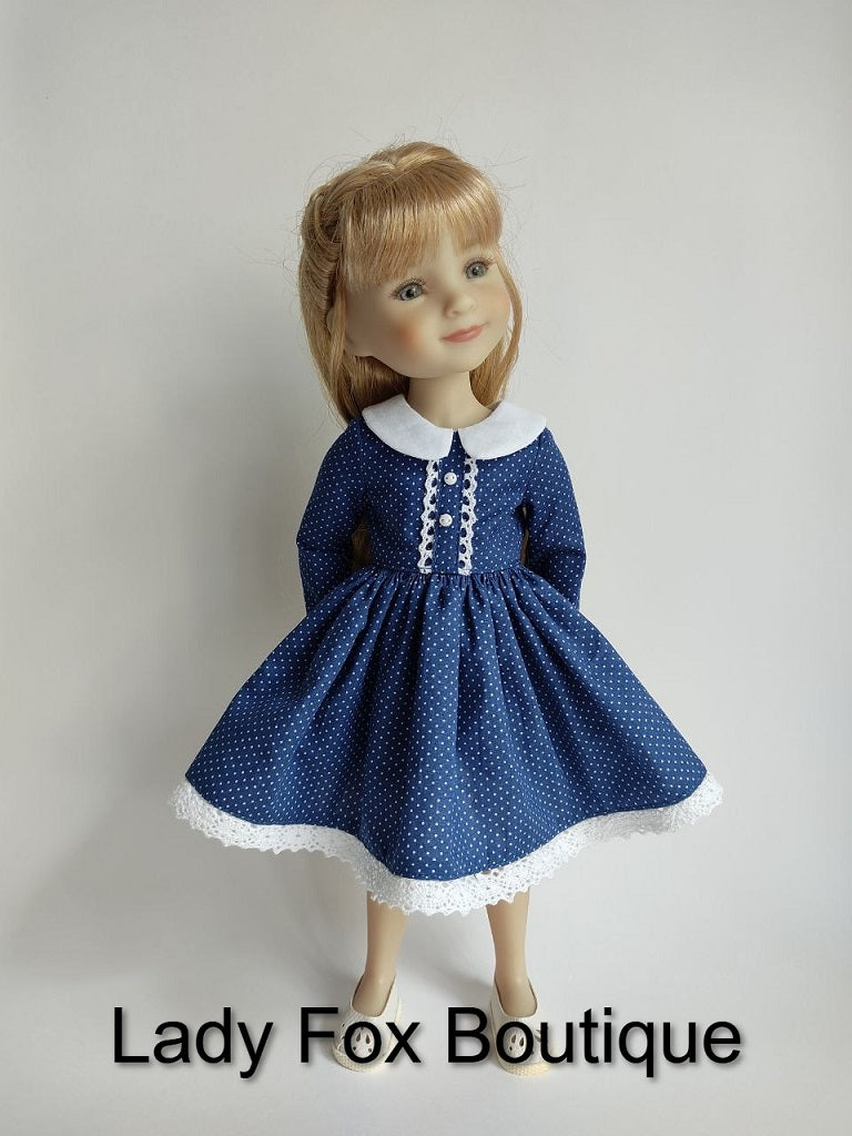 Lady Fox Boutique Ruby Red Fashion Friends A Day in the Garden Dress 14.5-15 Inch Doll Clothes Pattern Pixie Faire