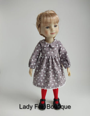 Lady Fox Boutique Ruby Red Fashion Friends Cozy Autumn Dress 14.5-15 Inch Doll Clothes Pattern Pixie Faire