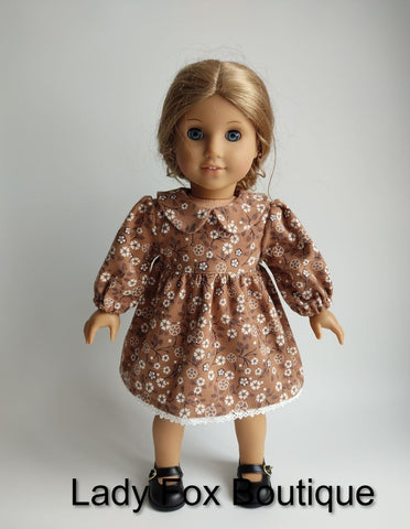 Lady Fox Boutique 18 Inch Modern Cozy Autumn Dress 18 Inch Doll Clothes Pattern Pixie Faire