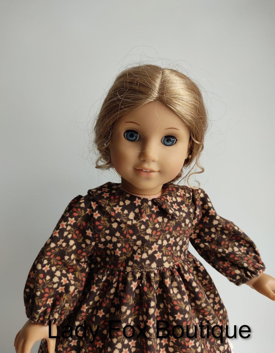 Lady Fox Boutique 18 Inch Modern Cozy Autumn Dress 18 Inch Doll Clothes Pattern Pixie Faire