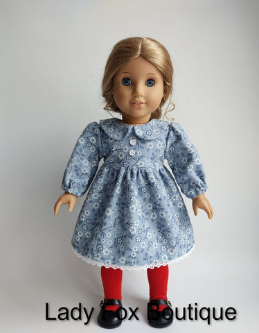 Lady Fox Boutique 18 Inch Modern Cozy Autumn Dress 18 Inch Doll Clothes Pattern Pixie Faire