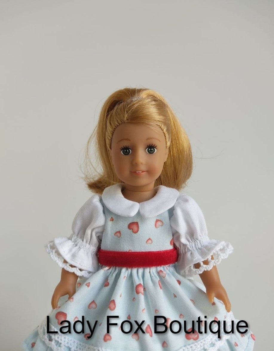 Lady Fox Boutique Mini Glasha Dress 6-8 Inch Doll Clothes Pattern for Mini American Girl™ and Xiaomi Monst™ Pixie Faire