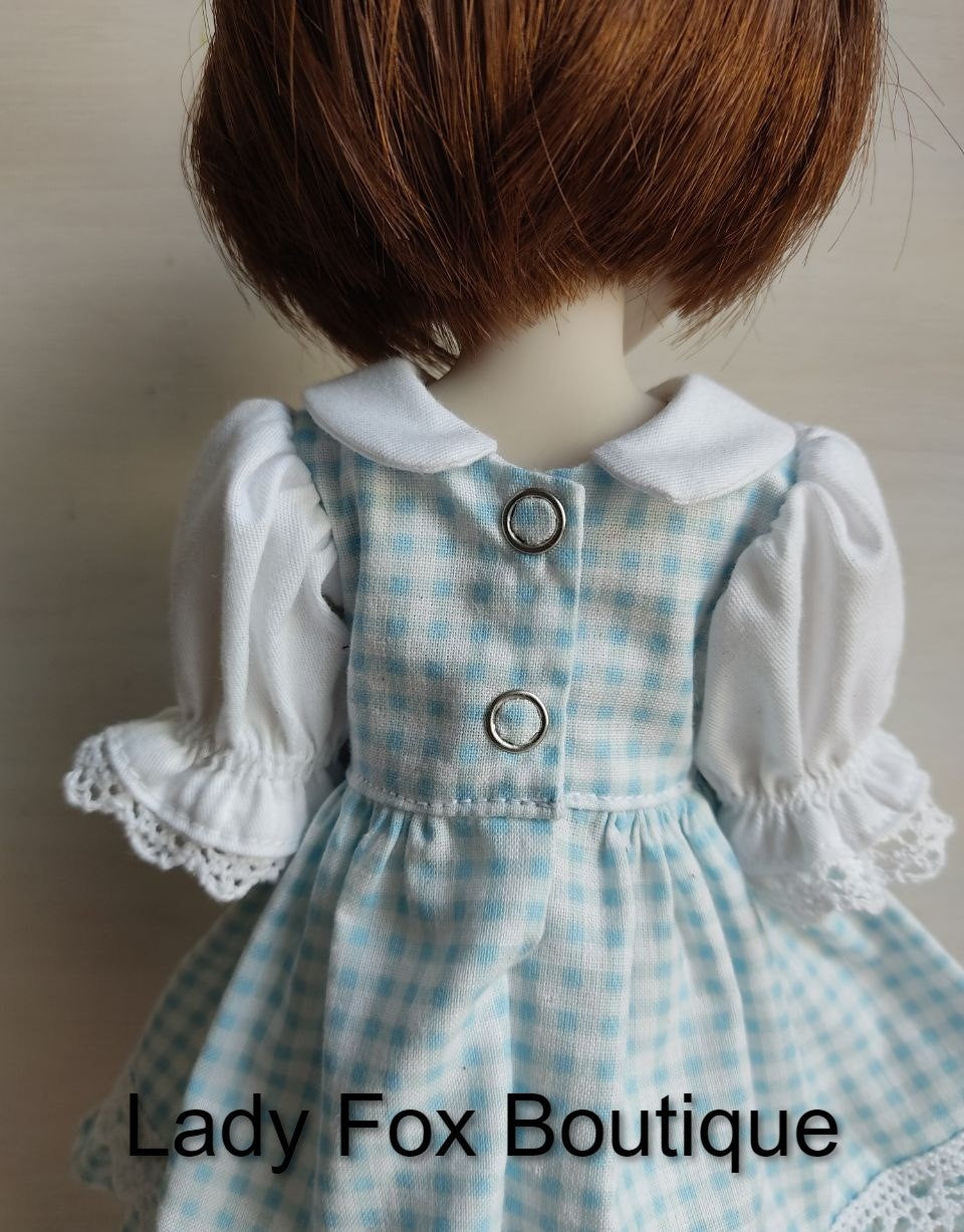 Lady Fox Boutique Siblies Glasha Dress Doll Clothes Pattern for 12" Siblies Dolls Pixie Faire