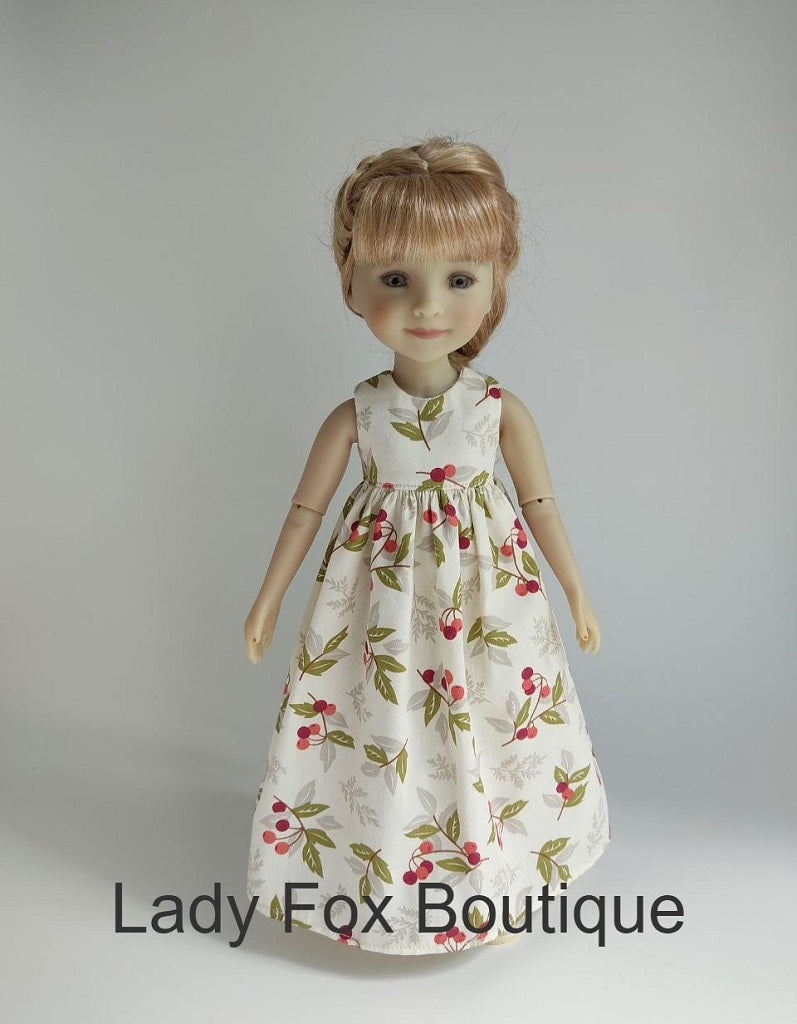 Lady Fox Boutique Ruby Red Fashion Friends Tiny Charmer Dress Doll Clothes Pattern For 14.5-15 Inch Dolls Pixie Faire