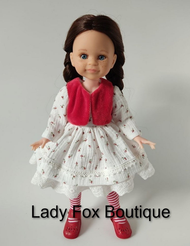 Lady Fox Boutique Paola Reina Little Lamb Lady Doll Clothes Pattern for 13" Paola Reina Dolls Pixie Faire