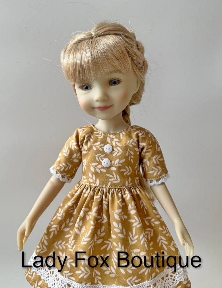 Lady Fox Boutique Ruby Red Fashion Friends Chamomile Dress 14.5-15 inch Doll Clothes Pattern Pixie Faire