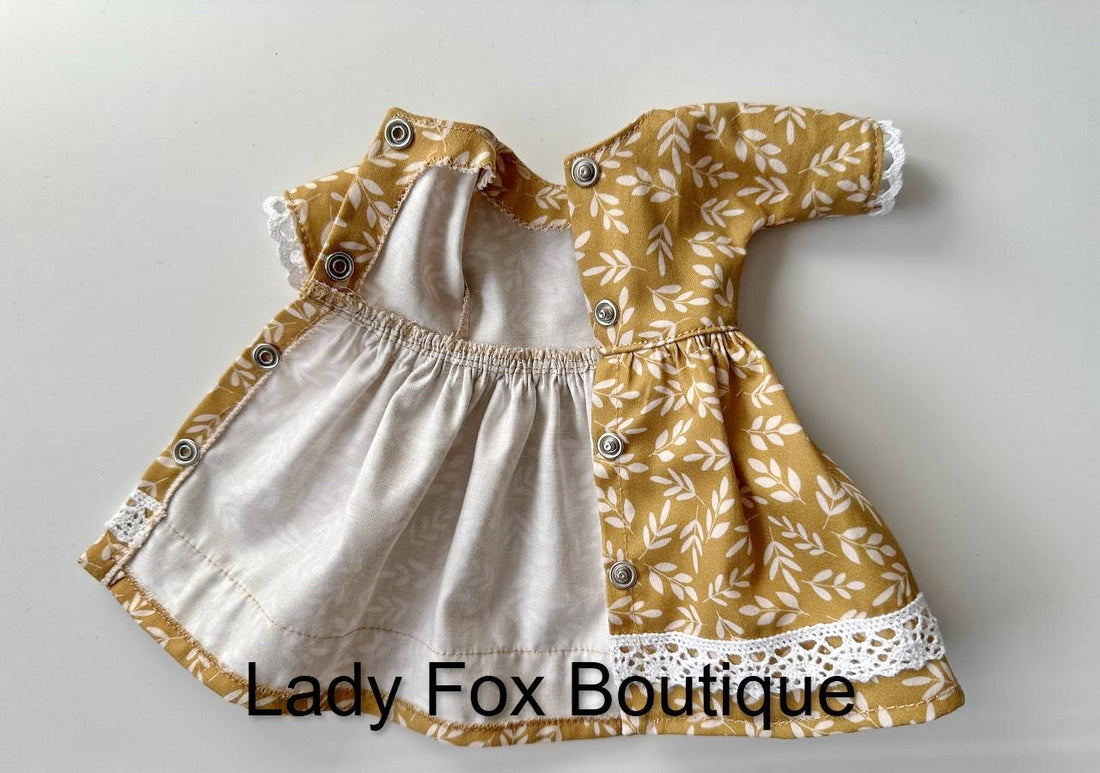 Lady Fox Boutique Ruby Red Fashion Friends Chamomile Dress 14.5-15 inch Doll Clothes Pattern Pixie Faire