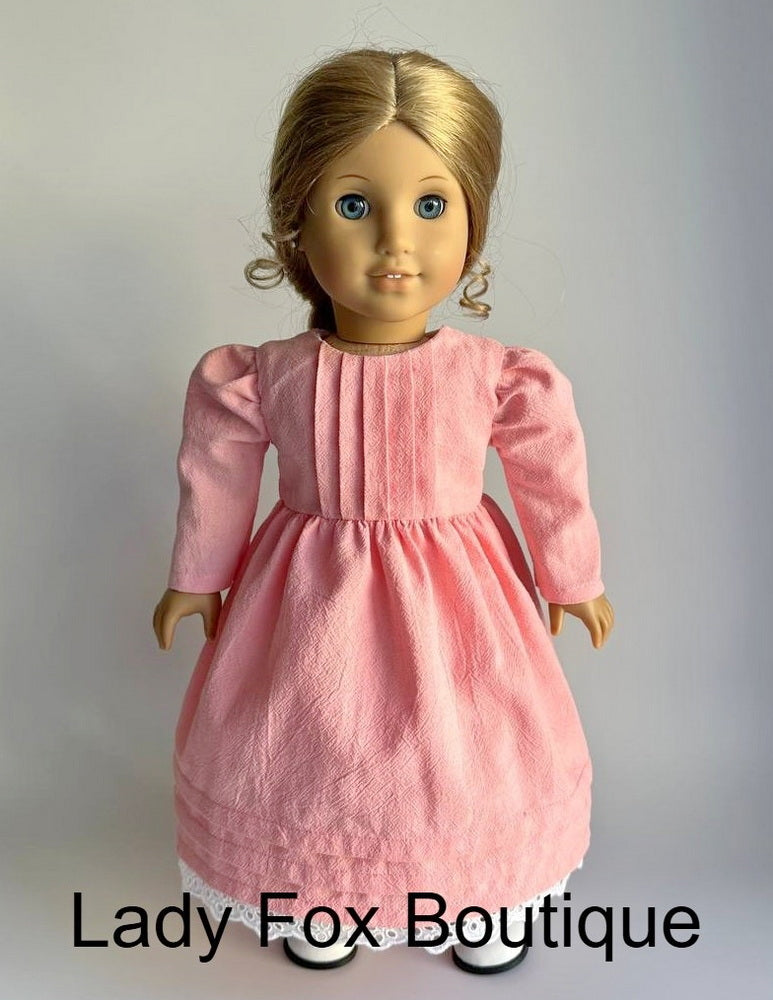 Lady Fox Boutique 18 Inch Historical Sweet Caramel Dress 18 Inch Doll Clothes Pattern Pixie Faire