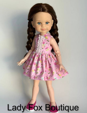 Lady Fox Boutique Paola Reina Tiny Charmer Dress Doll Clothes Pattern For 13 Inch Paola Reina Dolls Pixie Faire