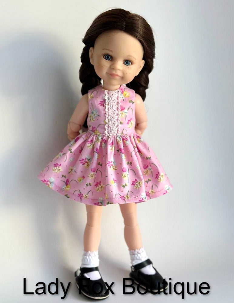 Lady Fox Boutique Paola Reina Tiny Charmer Dress Doll Clothes Pattern For 13 Inch Paola Reina Dolls Pixie Faire