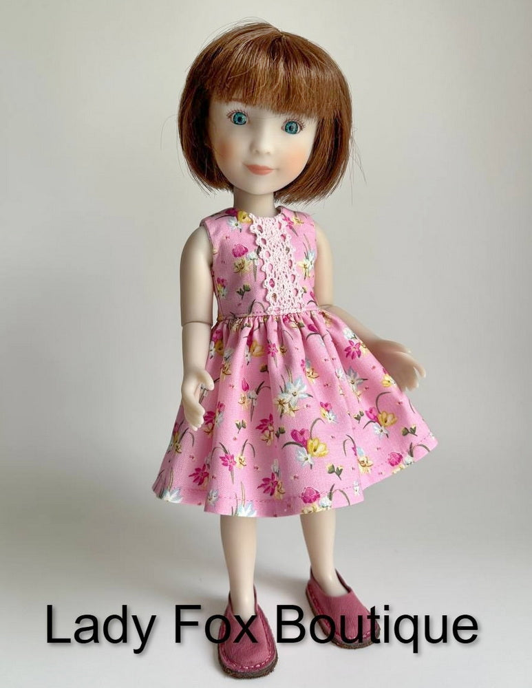 Lady Fox Boutique Siblies Tiny Charmer Dress Doll Clothes Pattern For 12 Inch Siblies Dolls Pixie Faire