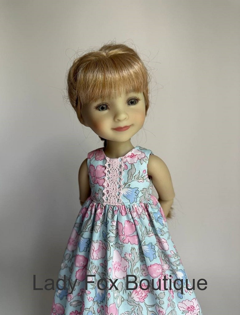 Lady Fox Boutique Ruby Red Fashion Friends Tiny Charmer Dress Doll Clothes Pattern For 14.5-15 Inch Dolls Pixie Faire