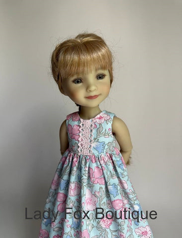 Lady Fox Boutique Ruby Red Fashion Friends Tiny Charmer Dress Doll Clothes Pattern For 14.5-15 Inch Dolls Pixie Faire