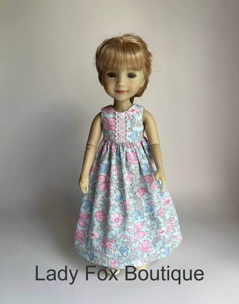 Lady Fox Boutique Ruby Red Fashion Friends Tiny Charmer Dress Doll Clothes Pattern For 14.5-15 Inch Dolls Pixie Faire