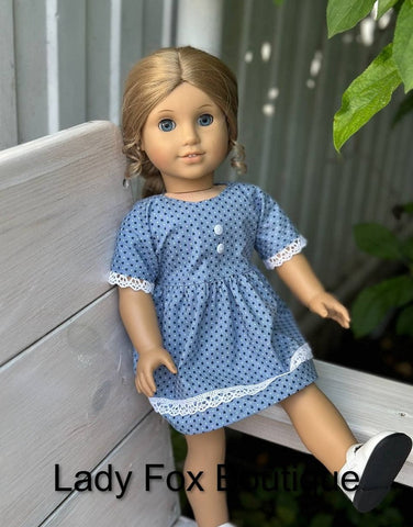Lady Fox Boutique 18 Inch Modern Chamomile Dress 18 inch Doll Clothes Pattern Pixie Faire