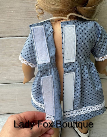 Lady Fox Boutique 18 Inch Modern Chamomile Dress 18 inch Doll Clothes Pattern Pixie Faire