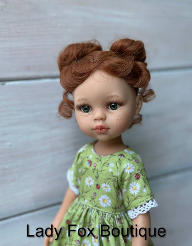 Lady Fox Boutique Paola Reina Chamomile Dress Doll Clothes Pattern For 13 Inch Paola Reina Las Amigas Dolls Pixie Faire