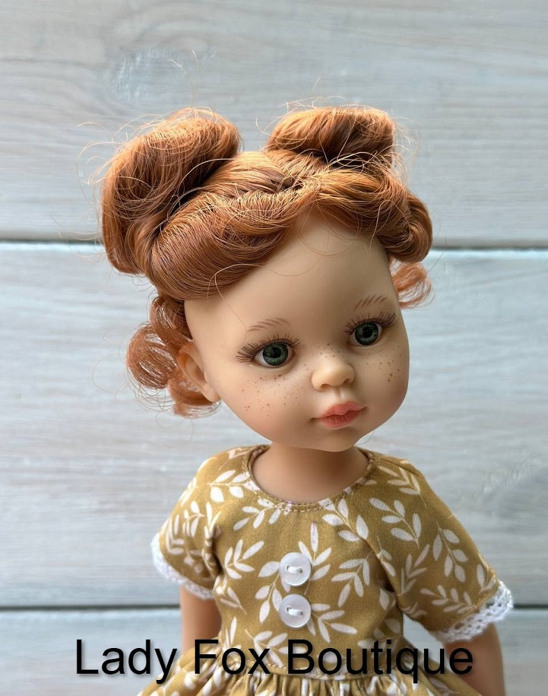 Lady Fox Boutique Paola Reina Chamomile Dress Doll Clothes Pattern For 13 Inch Paola Reina Las Amigas Dolls Pixie Faire