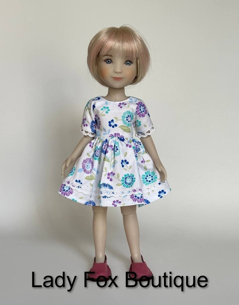 Lady Fox Boutique Siblies Chamomile Dress Doll Clothes Pattern For 12 Inch Siblies Dolls Pixie Faire