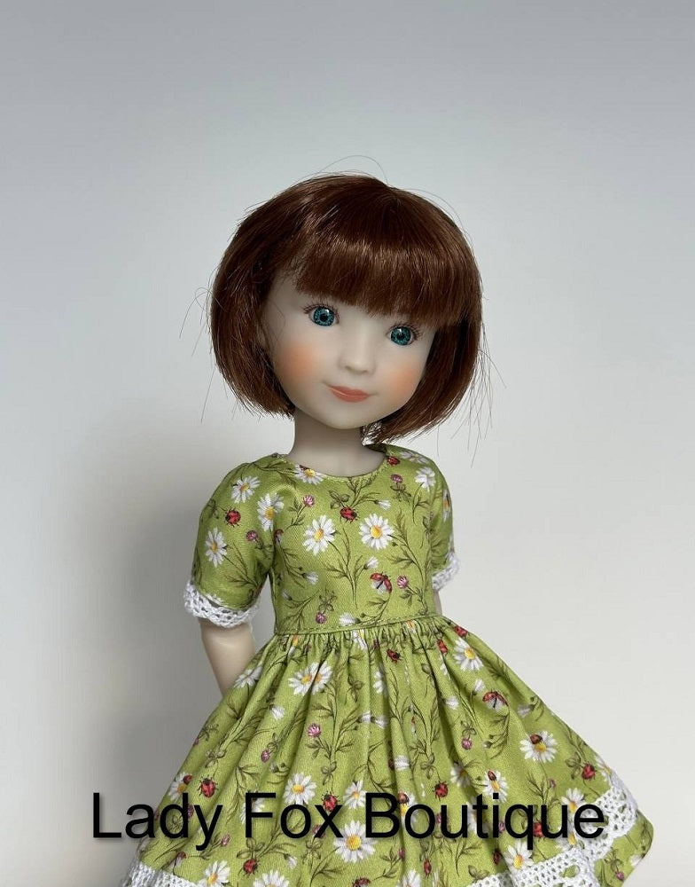 Lady Fox Boutique Siblies Chamomile Dress Doll Clothes Pattern For 12 Inch Siblies Dolls Pixie Faire