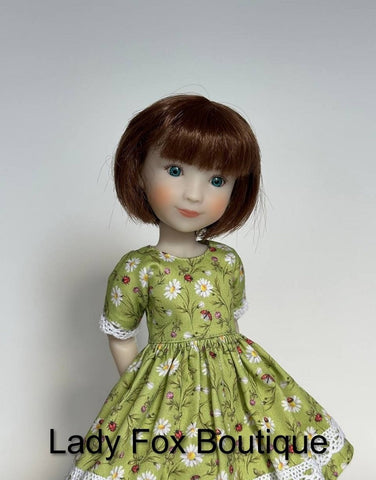 Lady Fox Boutique Siblies Chamomile Dress Doll Clothes Pattern For 12 Inch Siblies Dolls Pixie Faire