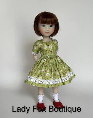 Lady Fox Boutique Siblies Chamomile Dress Doll Clothes Pattern For 12 Inch Siblies Dolls Pixie Faire