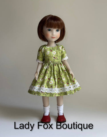 Lady Fox Boutique Siblies Chamomile Dress Doll Clothes Pattern For 12 Inch Siblies Dolls Pixie Faire