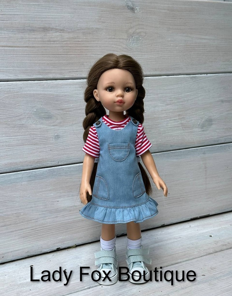 Lady Fox Boutique Paola Reina Zina Dress Doll Clothes Pattern For 13 Inch Paola Reina Dolls Pixie Faire