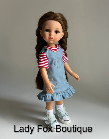 Lady Fox Boutique Paola Reina Zina Dress Doll Clothes Pattern For 13 Inch Paola Reina Dolls Pixie Faire