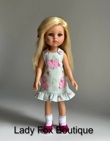 Lady Fox Boutique Paola Reina Zina Dress Doll Clothes Pattern For 13 Inch Paola Reina Dolls Pixie Faire