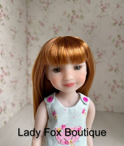 Lady Fox Boutique Ruby Red Fashion Friends Zina Dress 14.5-15" Doll Clothes Pattern Pixie Faire