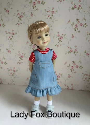 Lady Fox Boutique Ruby Red Fashion Friends Zina Dress 14.5-15" Doll Clothes Pattern Pixie Faire